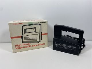 Radio Shack Realistic 44 - 233a High Power Video / Audio Tape Eraser,  Box Vintage