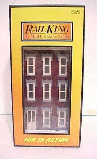 Mth 30 - 9080 3 - Story Maroon Town House With Tan Trim Ex/box