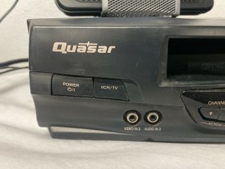 Quasar VHQ - 40M 4 Head VCR Video Cassette Recorder & Player - and 2