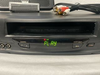 Quasar VHQ - 40M 4 Head VCR Video Cassette Recorder & Player - and 3