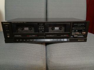 Vintage Technics Rs - T11 Stereo Dual Cassette Tape Deck Player Recorder