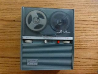 Vintage Ge Portable Tape Recorder M8021 Reel To Reel Solid State