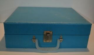 Vintage Blue Imperial Party Time Record Player Solid State Phonograph Model 100 2