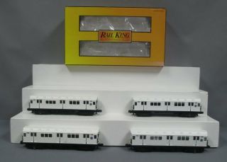 Mth 30 - 2372 - 0 O Mta Off - White R - 12 Subway Set W/loco - Sound (set Of 4) Ex/box