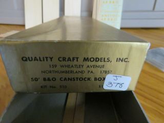 QUALITY CRAFT O 510 B&O CANSTOCK BOXCAR J378 2