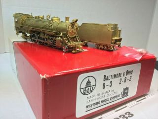 Lot233 Westside Model Co.  Ho Scale Brass B&o Q3 2 - 8 - 2 Locomotive & Tender