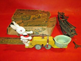 Vintage Lionel 1103 Peter Rabbit Chick - Mobile Box,  Track,  Key 1939
