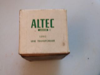 Peerless / Altec Lansing Model 15192 Vintage Socket Type Line Audio Transformer