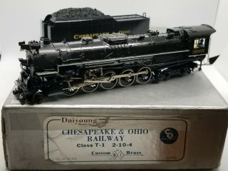 Ho Brass Njcb Custom Brass Chesapeake & Ohio C&o T - 1 2 - 10 - 4 Daiyoung St - 275