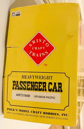 Aristo Craft Trains ART - 31608 UP/UNION PACIFIC Heavyweight Passenger Car 6