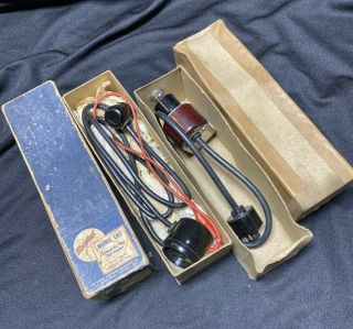 (2) Vintage Hickok Cathode Ray Tube Test Adapter & Tester For Hickok Tube Tester
