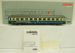 Marklin 4998 Ho Digital Dance Passenger Car W/music Ln/box