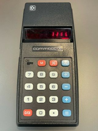 Vintage 1976 Commodore (cbm) Calculator 796m - 8 Digits Red Led