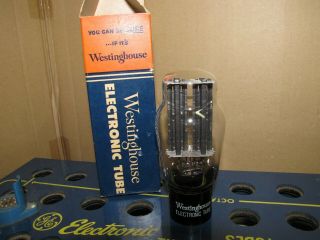 1x Westinghouse 5as4 Tube Rectifier Black Plate D Bottom Getter 100