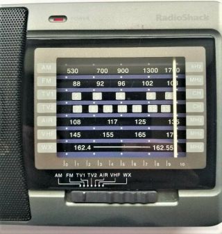 Radio Shack Multiband Portable Radio 12 - 756 AM FM TV AIR VHF WX 3