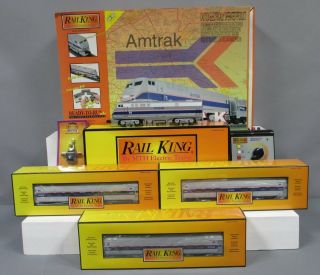 Mth 30 - 4105 - 1 Amtrak Railking Genesis O Gauge Diesel Train Set With Ps 2.  0/box