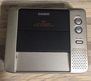 Vintage Casio Tft Active Matrix Ev - 600 Pocket Television Euc Turns On