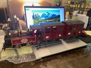 Mamod Live Steam Train Locomotive With Cars 1 1/4 Gauge