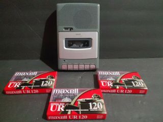 Rca Personal Portable Cassette Recorder And Player Rp3503 - B Tapes Added