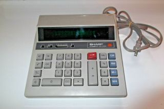 Vintage Sharp Compet Qs - 2122a Electronic Calculator - Made In Japan Grey