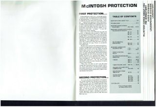 McIntosh MR 78/77/74 C 26/28 MC 250 MA 6100 Rare Orig Factory Dealer Brochure 2