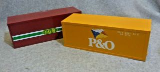 Lgb 5057 Two Long Containers - P&o And Lgb.  - In - Box