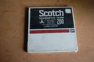 Scotch 200 1/4 Inch X 2400 Feet 7 Inch Reel Magnetic Tape - Fast Ship