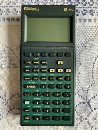 HEWLETT - PACKARD (Hp - 38 - G) Graphic Calculator.  Pre - owned. 2