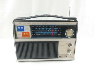 Alaron Model B - 671 Cb Am Fm Wb Multiband Solid Portable State Radio Ac/dc