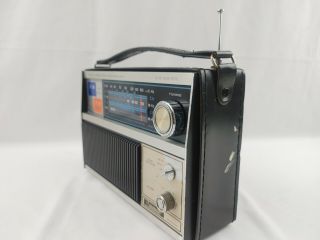 Alaron Model B - 671 CB AM FM WB Multiband Solid Portable State Radio AC/DC 2