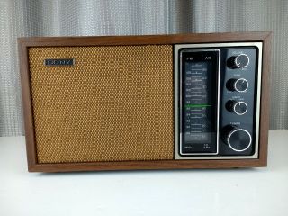 Sony Tfm - 9440w Am/fm Table Top Radio Walnut Finish 1970s