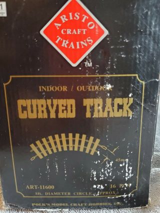 ART - 11600 Box of 16 Aristo - Craft Solid Brass Rail R3 Curved Track AristoCraft G 4
