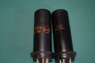 6L6 RCA NOS NIB Red Metal Audio Receiver Guitar Amplifier Vacuum Tubes 2 2