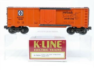 O Gauge 3 - Rail K - Line K - 75034 Sfrd Santa Fe The Chief Reefer 75034