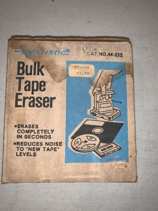 Radio Shack Realistic Bulk Tape Eraser 44 - 232