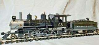 Bachmann Colorado & Southern 4 - 6 - 0 Steam Locomotive 28 G Scale / Passenger Cars