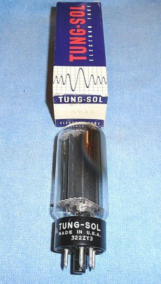 1 Nos Tung - Sol 5v3a Vacuum Tube Full Wave Rectifier For Radios & Power Supplies