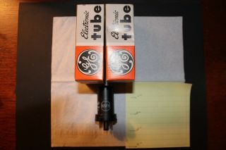 Qty 4 - Ge Nos 6sf5 - Vacuum Tubes - From 1960 