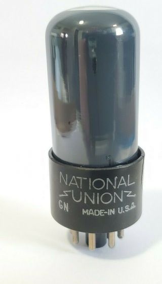1 National Union 6sn7 Gt Gray Glass Vacuum Tube Nos On Calibrated Tv 7