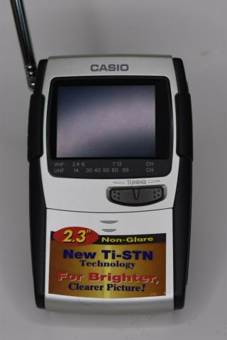 Casio Tv - 880 Portable Lcd Color Tv - With Box And Paperwork