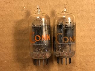 Matched Pair Rca 12au7 Tubes 1960/1961 Clear Tops Test Strong Balanced H