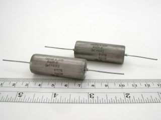 . 1uf 1000v K40y - 9 Russian Pio Capacitor Pair -,  Matched To 1 Tolerance