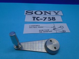 For Sony Tc - 758 Reel To Reel Tension Arm Assembly Right Or Left (lt 1)