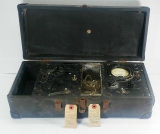 Vintage Triplet Model 321 Tube Tester In Case Radio Repair Instrument