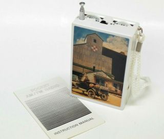 Vintage Purina Radio Promotional Pocket Am Fm Plastic Collectible