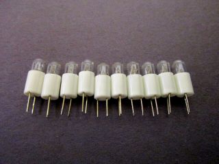10 Bi - Pin Lamps 6.  3v Bulbs & 10 Bi - Pin 8v Bulbs