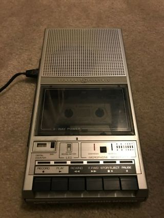 General Electric Ge Cassette Tape Player Recorder Silhouette Series 7 3 - 5157b