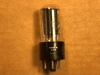 Vintage 1949 Rca 5y3gt Rectifier Tube Usa Black Plate Strong Fr Guitar Amp