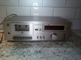 Vintage Technics Rs - M11 Stereo Cassette Deck Silver