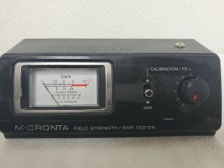 Vintage Micronta Field Strength Swr Tester Antenna Signal Tuner Radio Shack